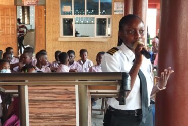 YOUNGEST FEMALE GHANAIAN PILOT VISIT MYSTICAL ROSE ACADEMY